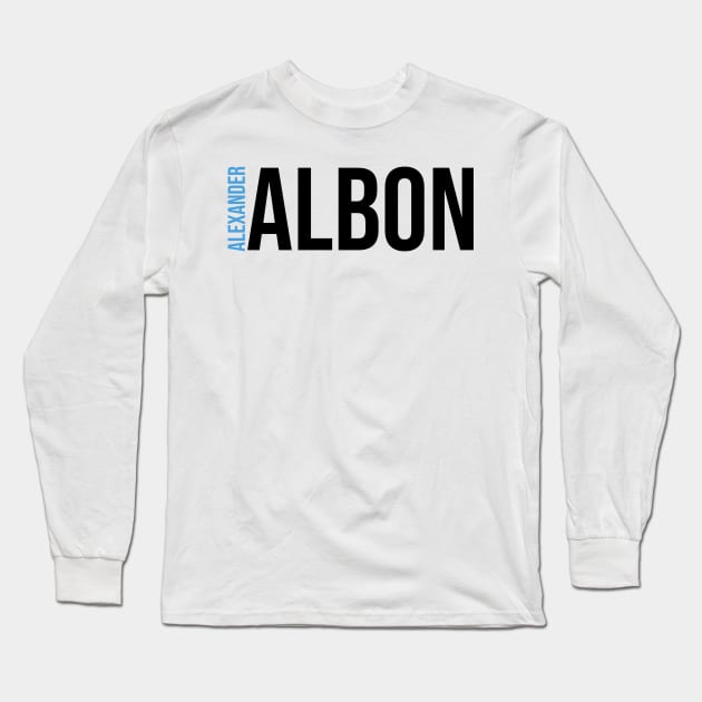 Alexander Albon Driver Name - 2022 Season Long Sleeve T-Shirt by GreazyL